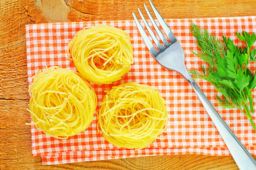 Image showing raw pasta 