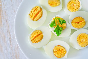 Image showing boiled eggs