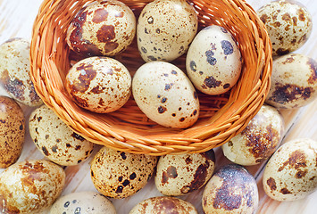 Image showing quail eggs