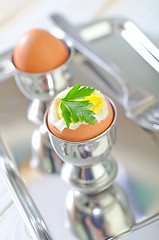 Image showing boiled eggs