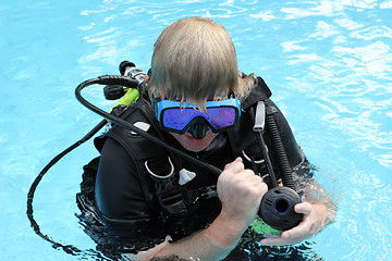 Image showing Scuba diving instructor