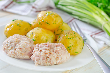 Image showing boiled potato