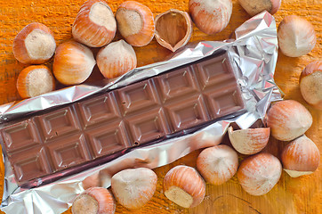 Image showing chocolate with nuts