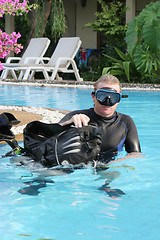 Image showing Scuba diving instructor