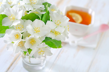 Image showing jasmin tea with lemon