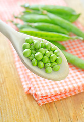 Image showing green peas