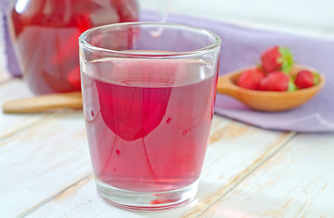 Image showing strawberry juice