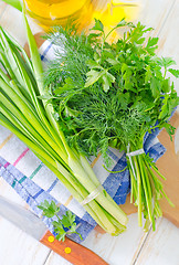 Image showing onion and other greens