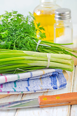 Image showing onion and other greens