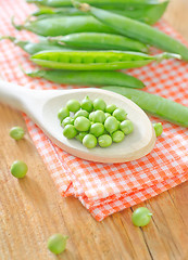 Image showing green peas