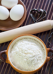 Image showing ingredients for dough