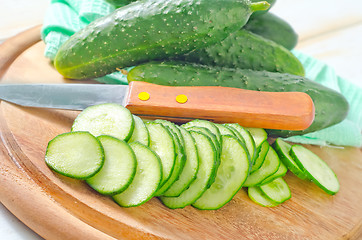 Image showing cucumbers