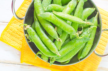 Image showing green peas