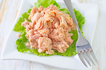 Image showing salad from tuna