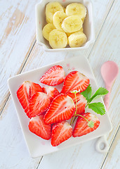 Image showing strawberry and banana