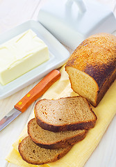 Image showing butter and bread