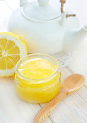 Image showing honey and lemons