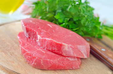 Image showing raw  meat