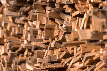 Image showing Firewood texture closeup