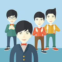 Image showing Handsome asian businessmen