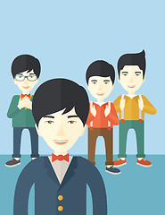 Image showing Handsome asian businessmen