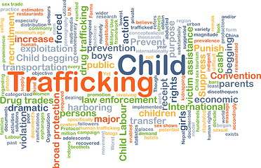 Image showing Child trafficking background concept