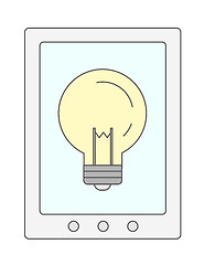 Image showing Bulb in cellphone