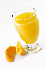 Image showing Orange Juice with Orange Slices