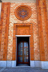 Image showing  italy  lombardy    in  the vergiate  old   church  closed brick