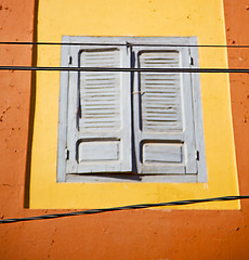 Image showing  window in morocco africa yellow orange