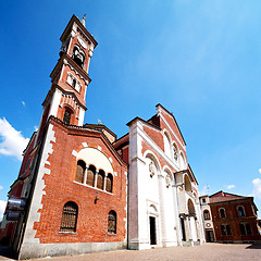 Image showing column old architecture in italy europe milan religion       and