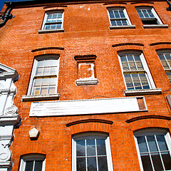 Image showing exterior old architecture in england london europe wall and hist