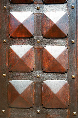Image showing  traditional   door    in italy   