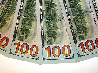 Image showing hundred dollar bank notes