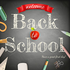 Image showing Welcome back to school. EPS 10