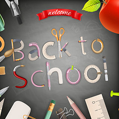 Image showing Welcome back to school. EPS 10