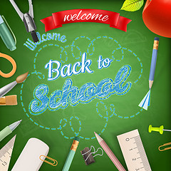 Image showing Welcome back to school. EPS 10