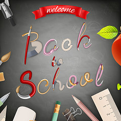 Image showing Welcome back to school. EPS 10