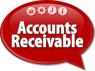 Image showing Accounts Receivable Business term speech bubble illustration