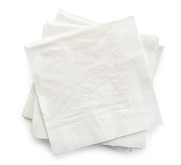 Image showing white paper napkins