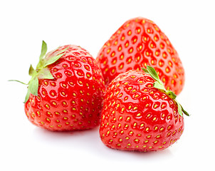 Image showing fresh red strawberries