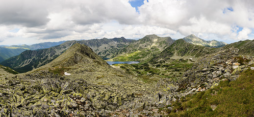 Image showing Hi-res panorama of Retezat Mountains, Romania, Europe