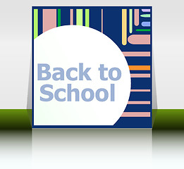 Image showing Back to school word, education concept