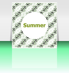 Image showing summer poster. summer background. Effects poster, frame. Happy holidays card, Enjoy your summer