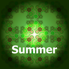 Image showing Summer Words on abstract Backgrounds