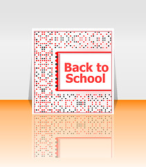 Image showing Back to school word, education concept