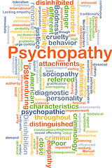 Image showing Psychopathy background concept