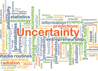 Image showing Uncertainty background concept