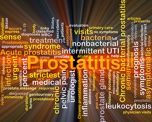 Image showing Prostatitis background concept glowing