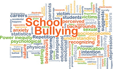 Image showing School bullying background concept